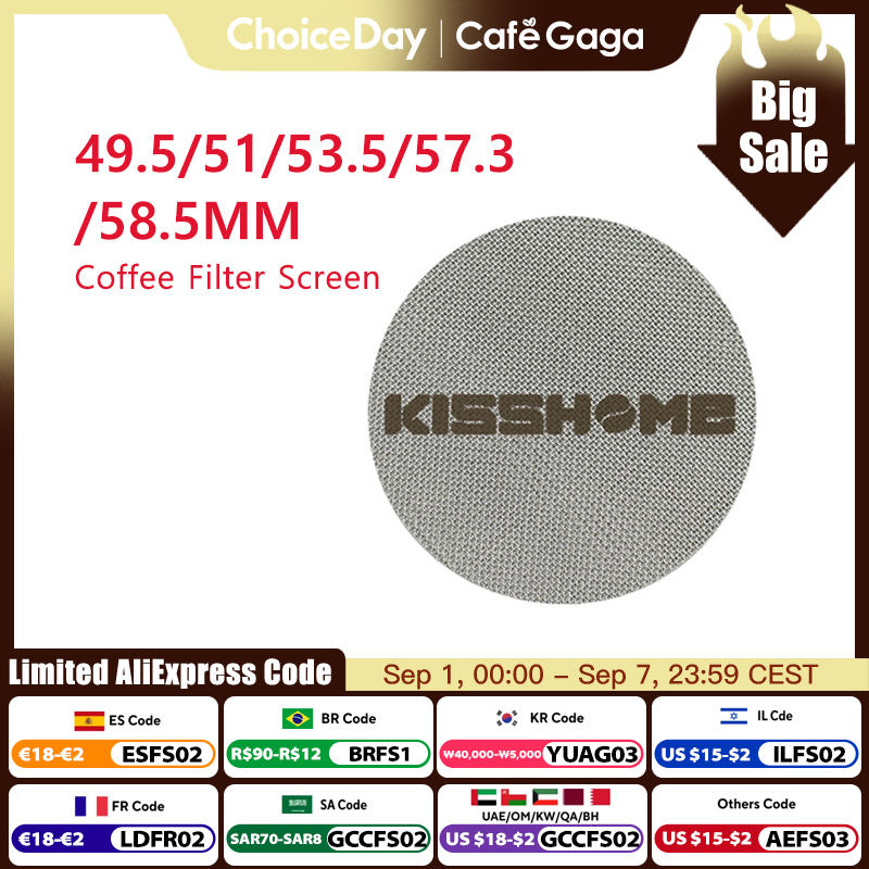 Puck Screen Mesh - KISSHOME Espresso Puck Screen 51mm 53.5mm