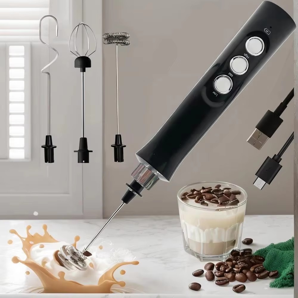 Milk Steaming Pitcher - Pengocok susu listrik nirkabel dapat diisi