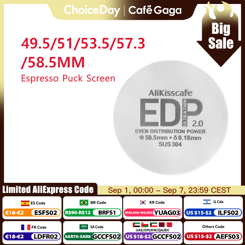 Alikisscafe baru 0.18mm Espres - Puck Screen Mesh ulasan dan harga