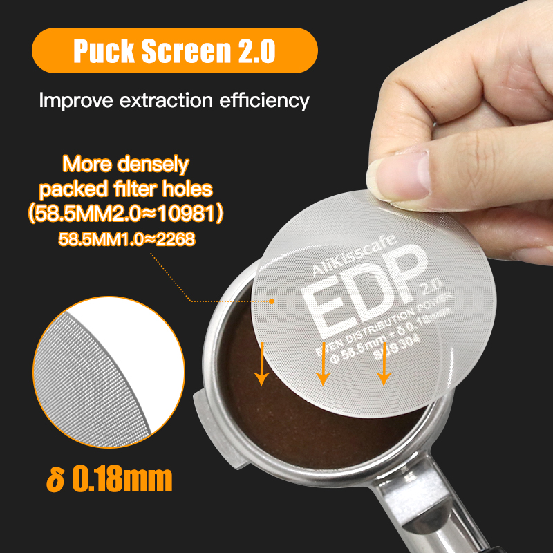 Alikisscafe baru 0.18mm Espres - Puck Screen Mesh ulasan dan harga