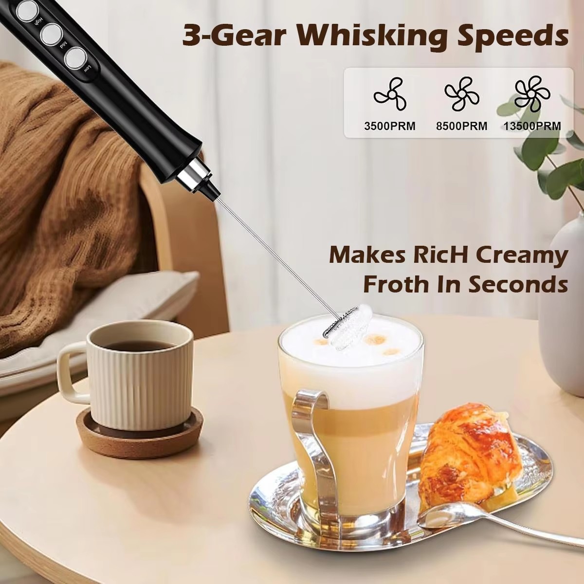 Pengocok susu listrik nirkabel - Milk Steaming Pitcher ulasan dan harga