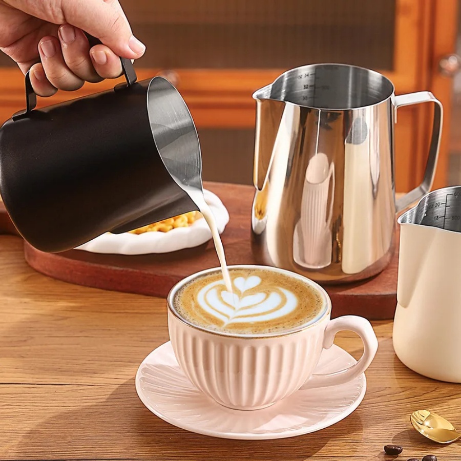 Teko Kopi Susu Buih Kendi 304  - Milk Steaming Pitcher ulasan dan harga