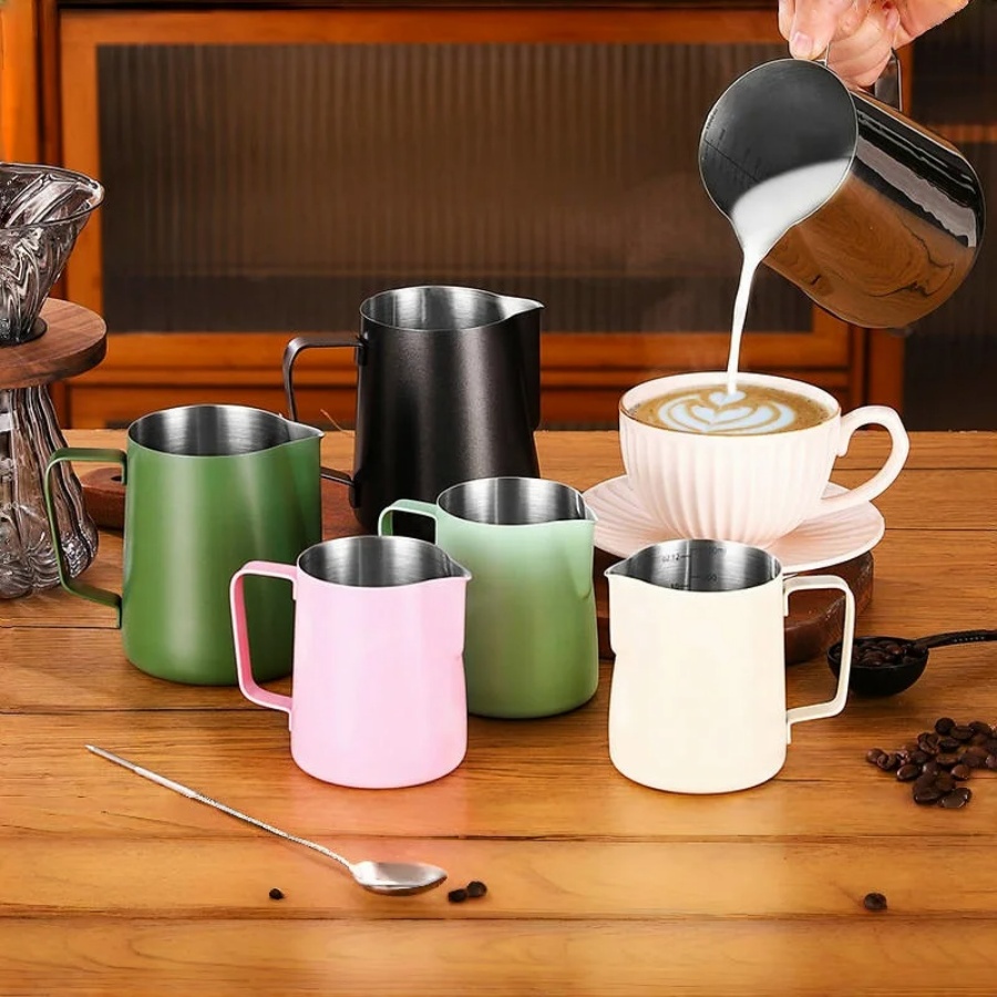 Teko Kopi Susu Buih Kendi 304  - Milk Steaming Pitcher ulasan dan harga