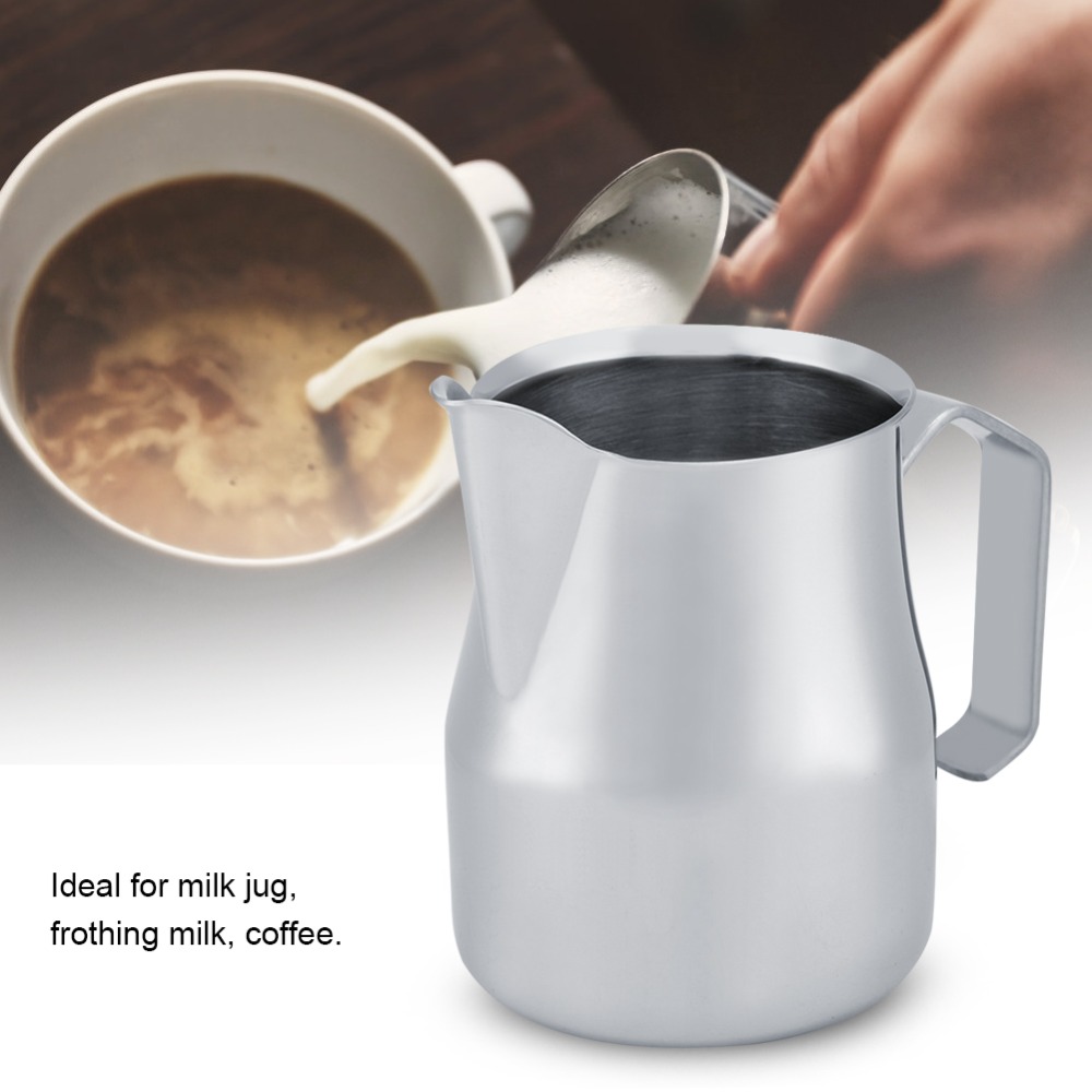 Jug Kopi Stainless Steel Perak - Milk Steaming Pitcher ulasan dan harga