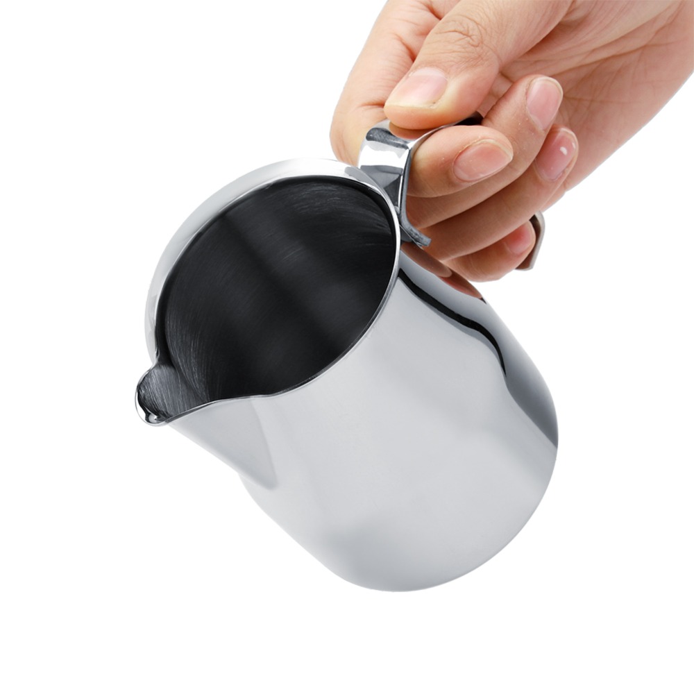 Jug Kopi Stainless Steel Perak - Milk Steaming Pitcher ulasan dan harga