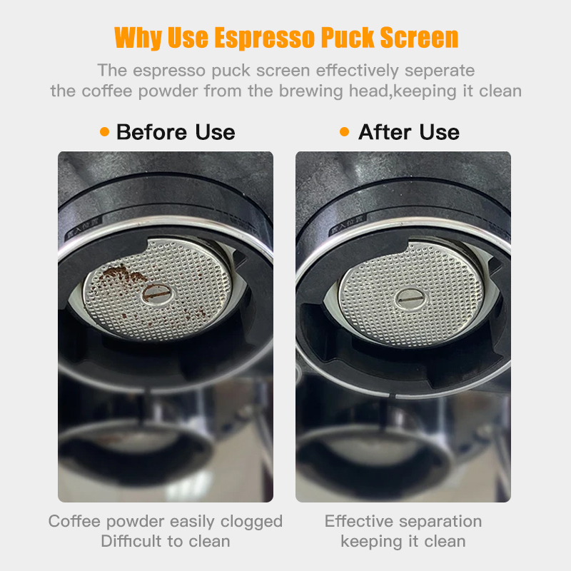 Layar kepingan kopi, 51mm 53.5 - Puck Screen Mesh ulasan dan harga