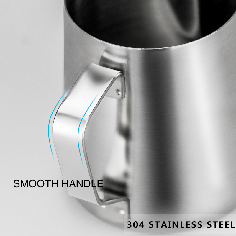 Teko susu Frother, wadah baja  - Milk Steaming Pitcher ulasan dan harga